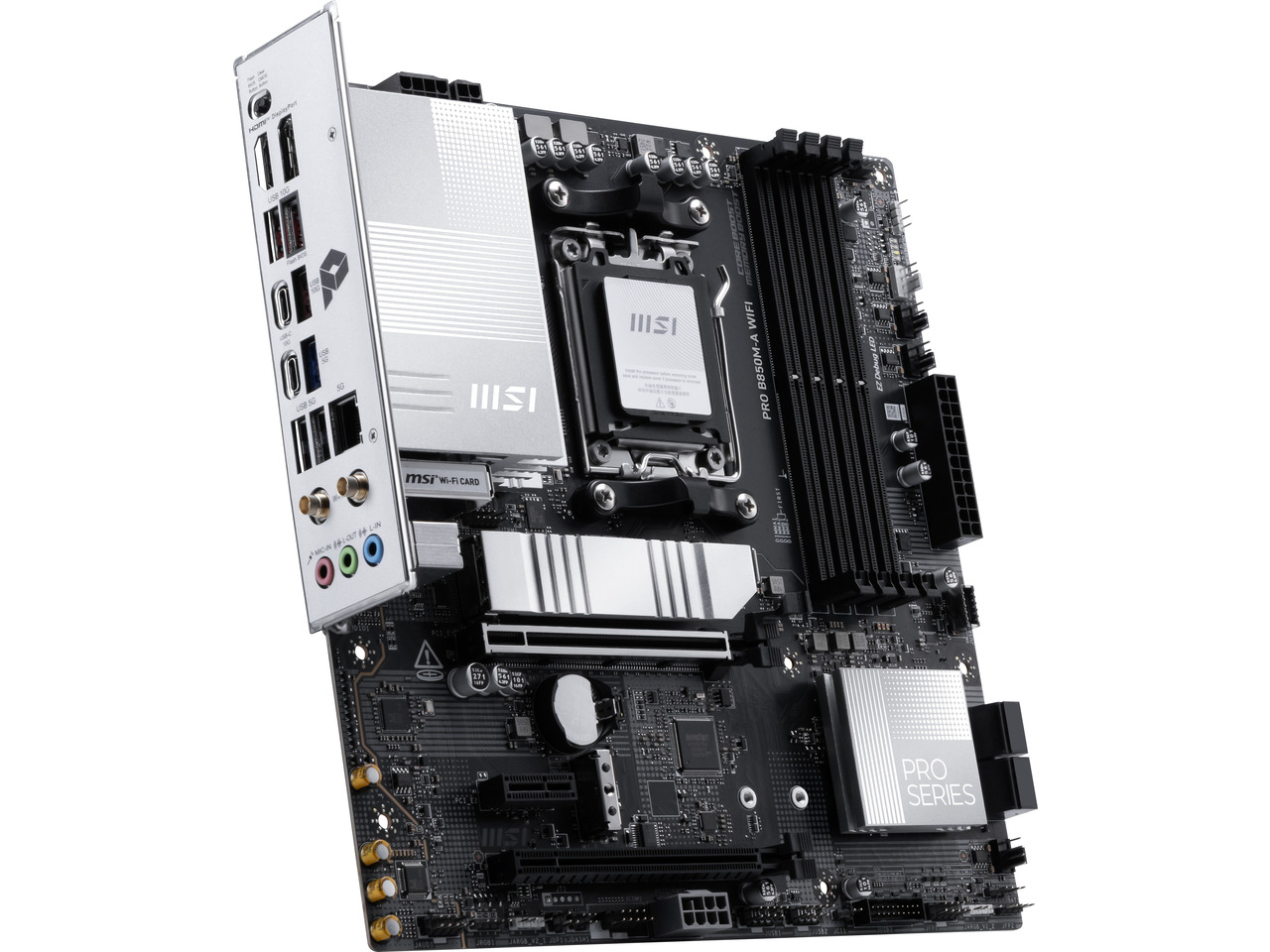 MSI PRO B850M-A WIFI AM5 , Wi- - огляд і ціна Am5 Micro Atx Pcie 5.0 Motherboard